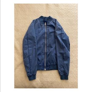 ZARA BOMBER JACKET Denim-like blue XXL